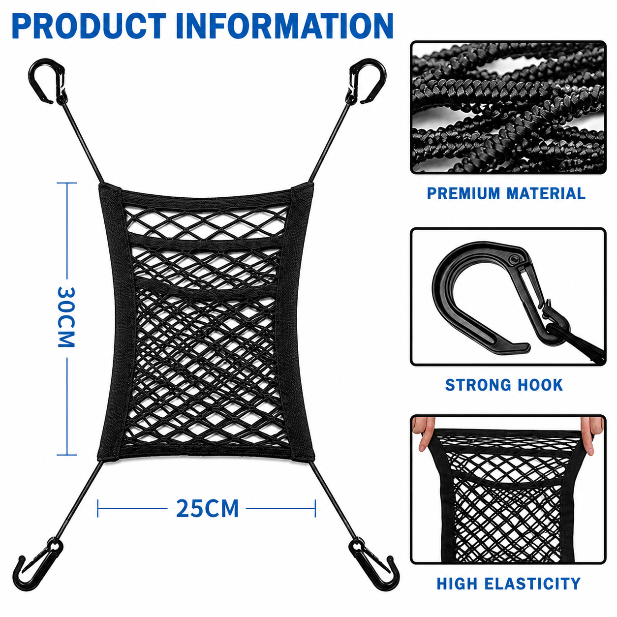Car Storage Mesh Organizer