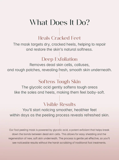 Glycolic Acid Foot Peeling Mask