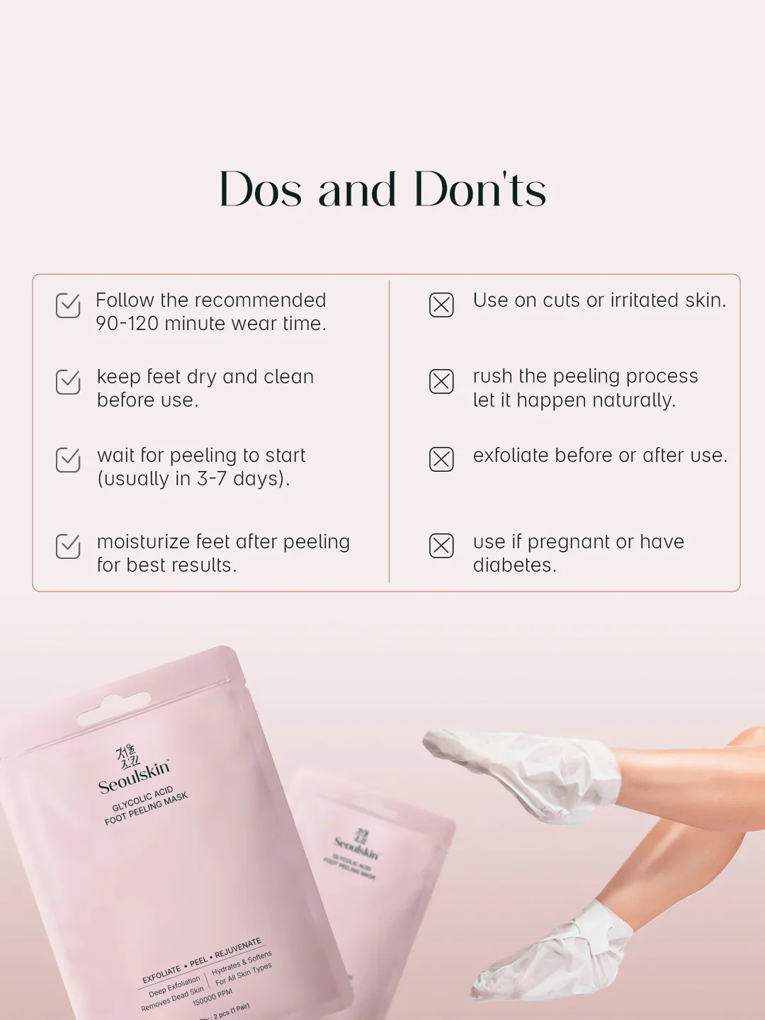 Glycolic Acid Foot Peeling Mask