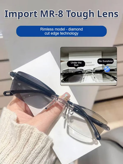 Unisex Color Changing Anti Blue light presbyopia glasses